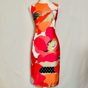 Calvin Klein Floral-Print Sheath Dress - Size 10